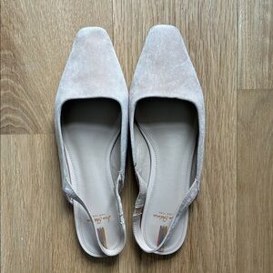 Women's Beige Slingback Shoes